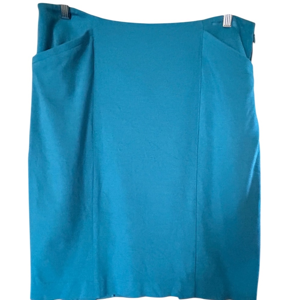 CAbi Vibrant Blue Pencil Skirt Size 10